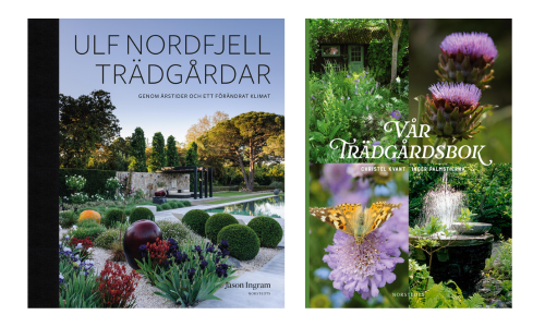 Böcker av Ulf Nordfjell och Christel Kvant.